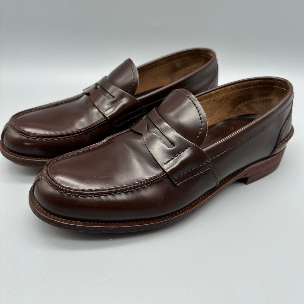 PRADA Mens Penny Loafer P Sz 6 US Sz 7 2DE034 Brown Smooth Leather Slip On